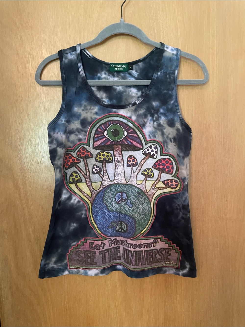 Kathmandu Imports Mushroom 🍄‍🟫 Tie Dye Tank Size S